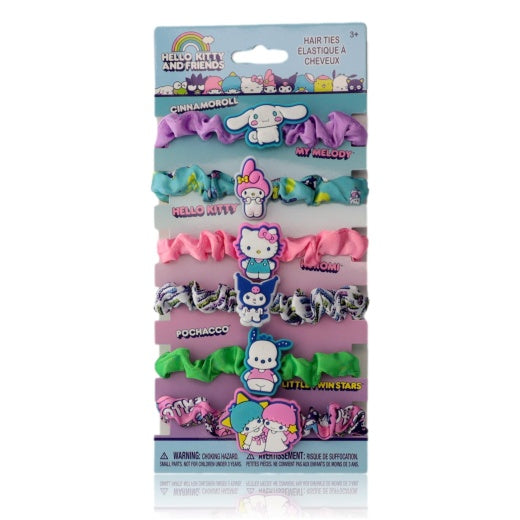Sanrio Hello Kitty and Friends - Set de 6 Scrunchies para el Cabello