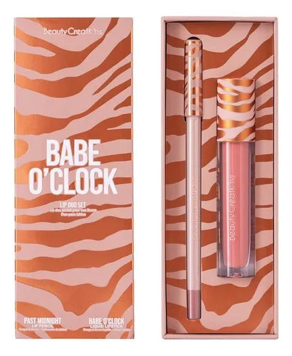 Set de Labios Beauty Creations - Babe O'Clock Lip Duo (Tono Past Midnight)
