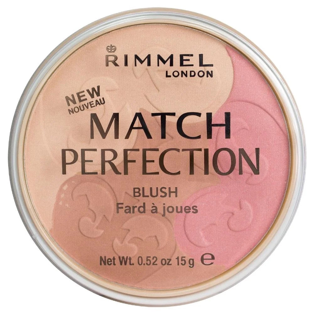 Rubor Rimmel London Match Perfection - Blush de 3 Tonos (15g)