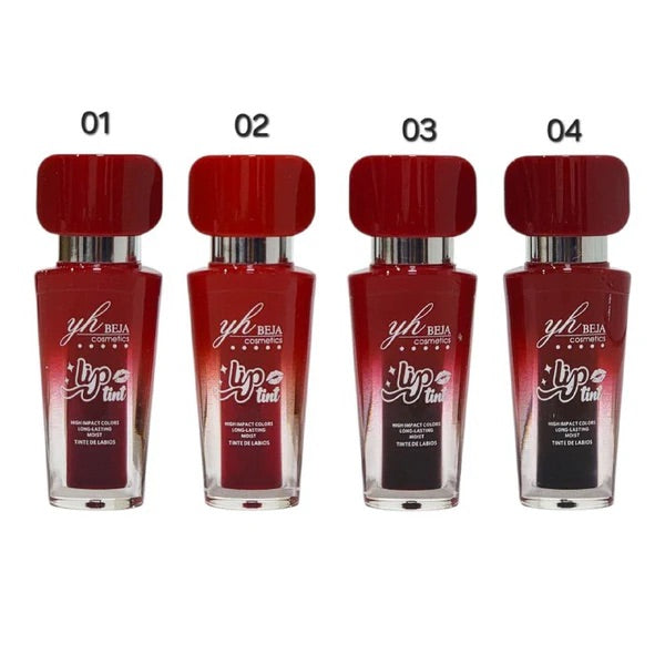 Tinta de Labios YH Beja Cosmetics - Lip Tint High Impact (Set de 4 Tonos)