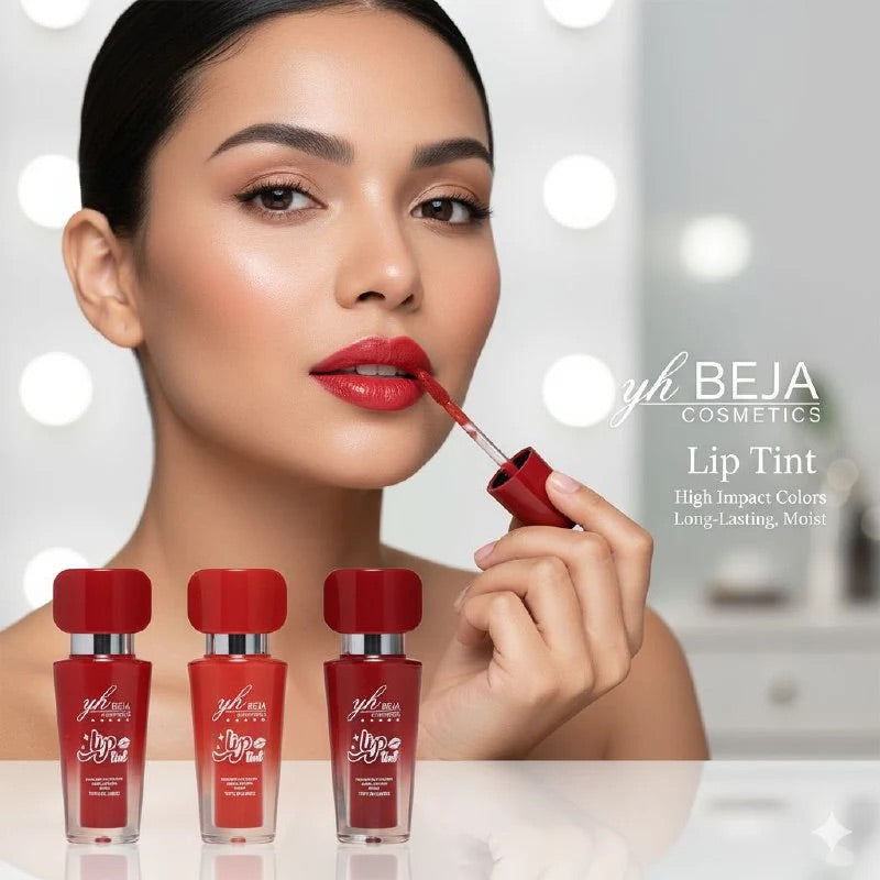 Tinta de Labios YH Beja Cosmetics - Lip Tint High Impact (Set de 4 Tonos)