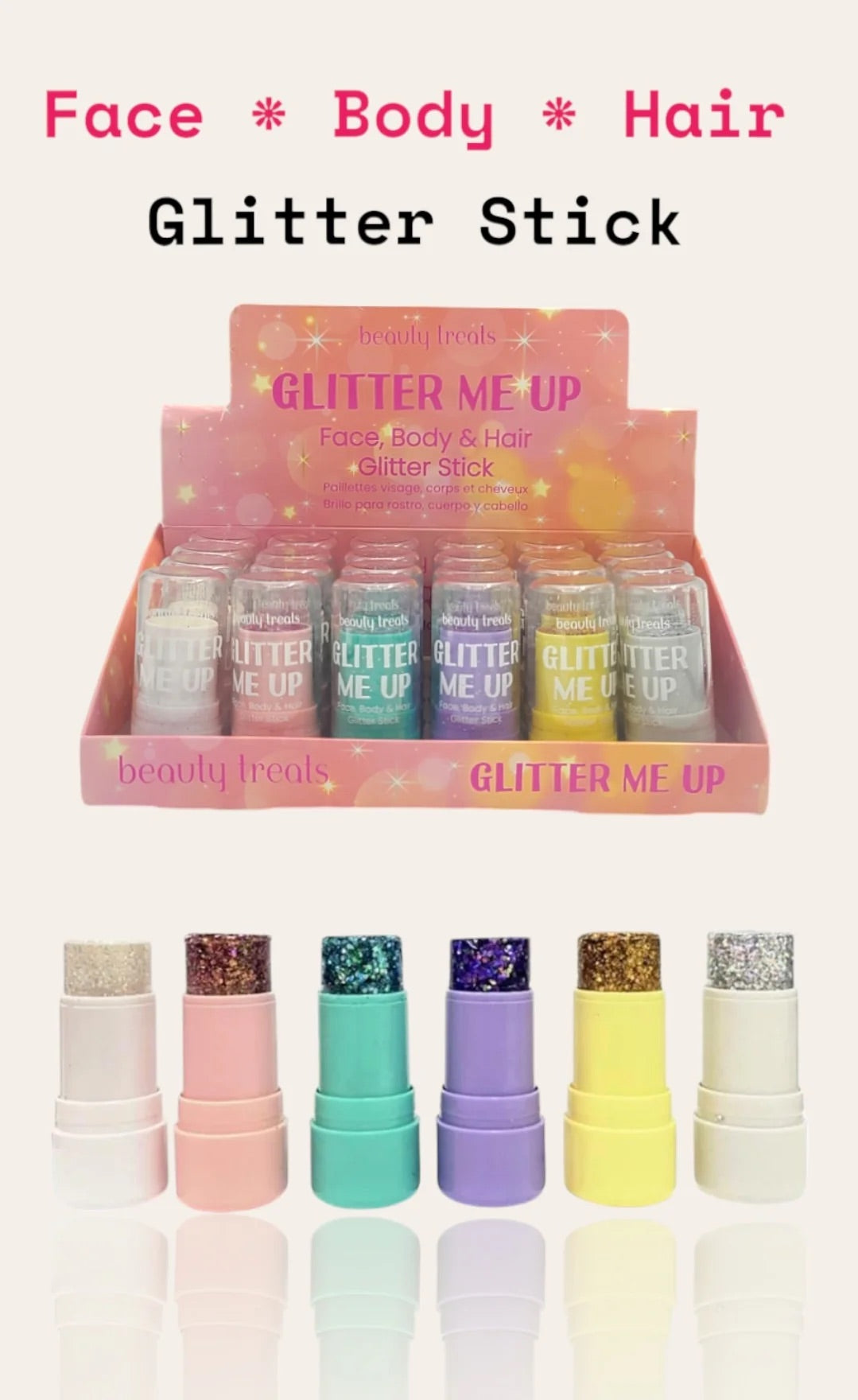 Glitter Stick Beauty Treats - Glitter Me Up (Rostro, Cuerpo y Cabello)