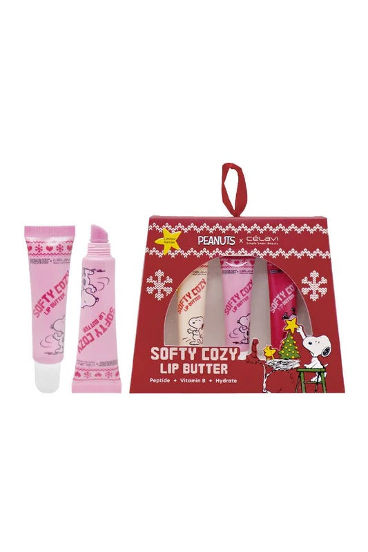Set de Bálsamos Peanuts x Célavi - Softy Cozy Lip Butter (Trío de Edición Limitada)