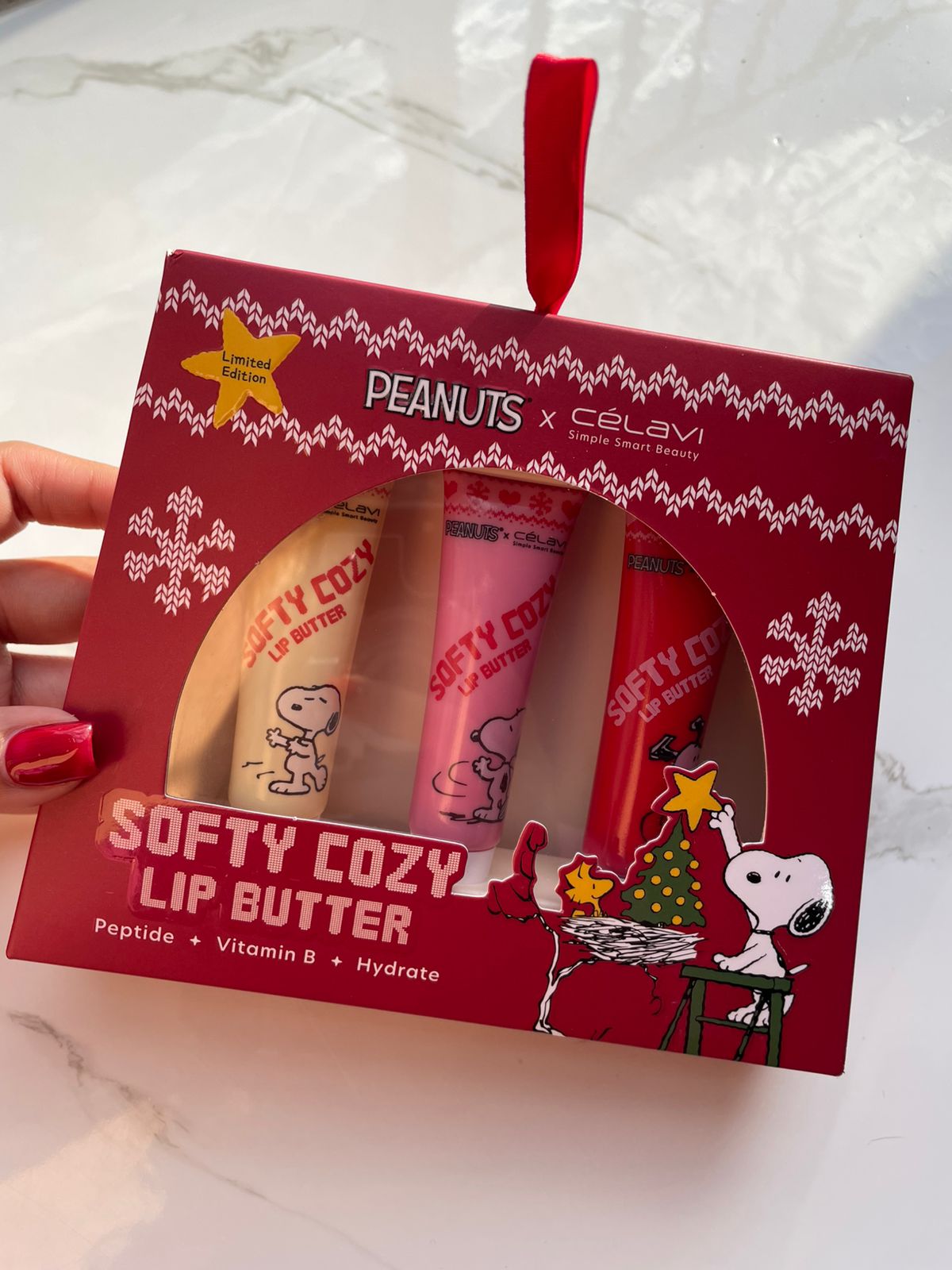 Set de Bálsamos Peanuts x Célavi - Softy Cozy Lip Butter (Trío de Edición Limitada)