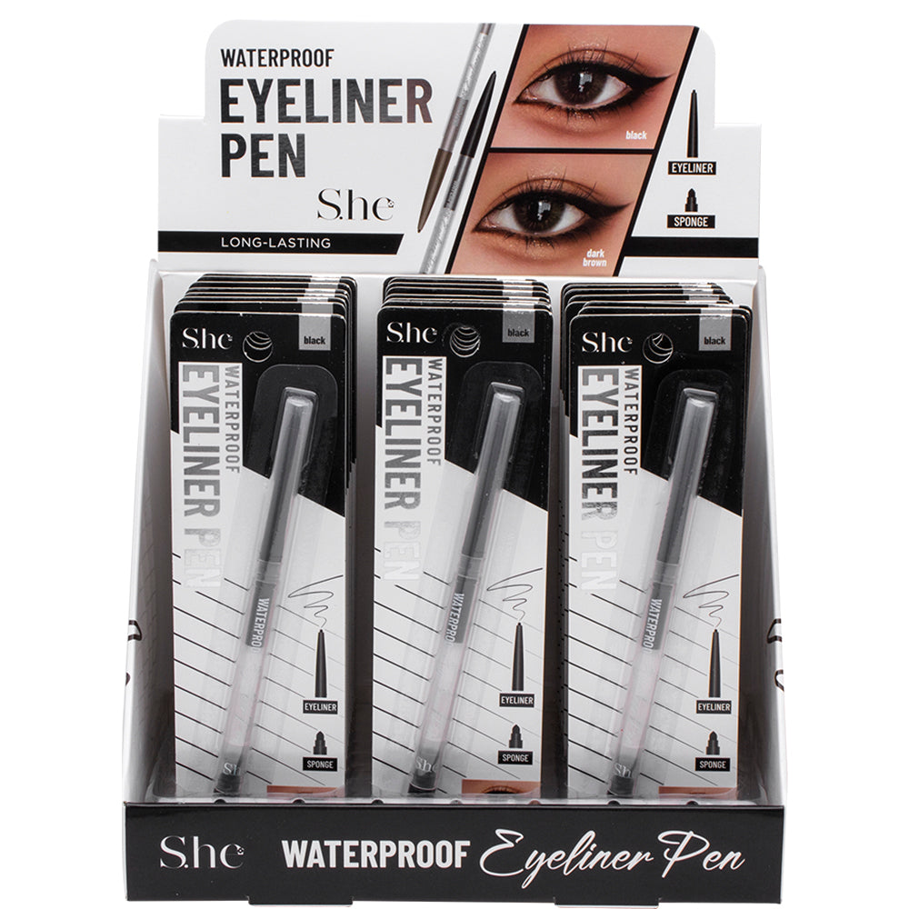 Delineador en Plumón S.he Makeup Waterproof Eyeliner Pen