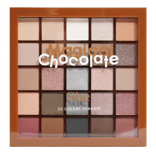 Paleta de Sombras S.he Makeup - Magical Chocolate (25 Colores)
