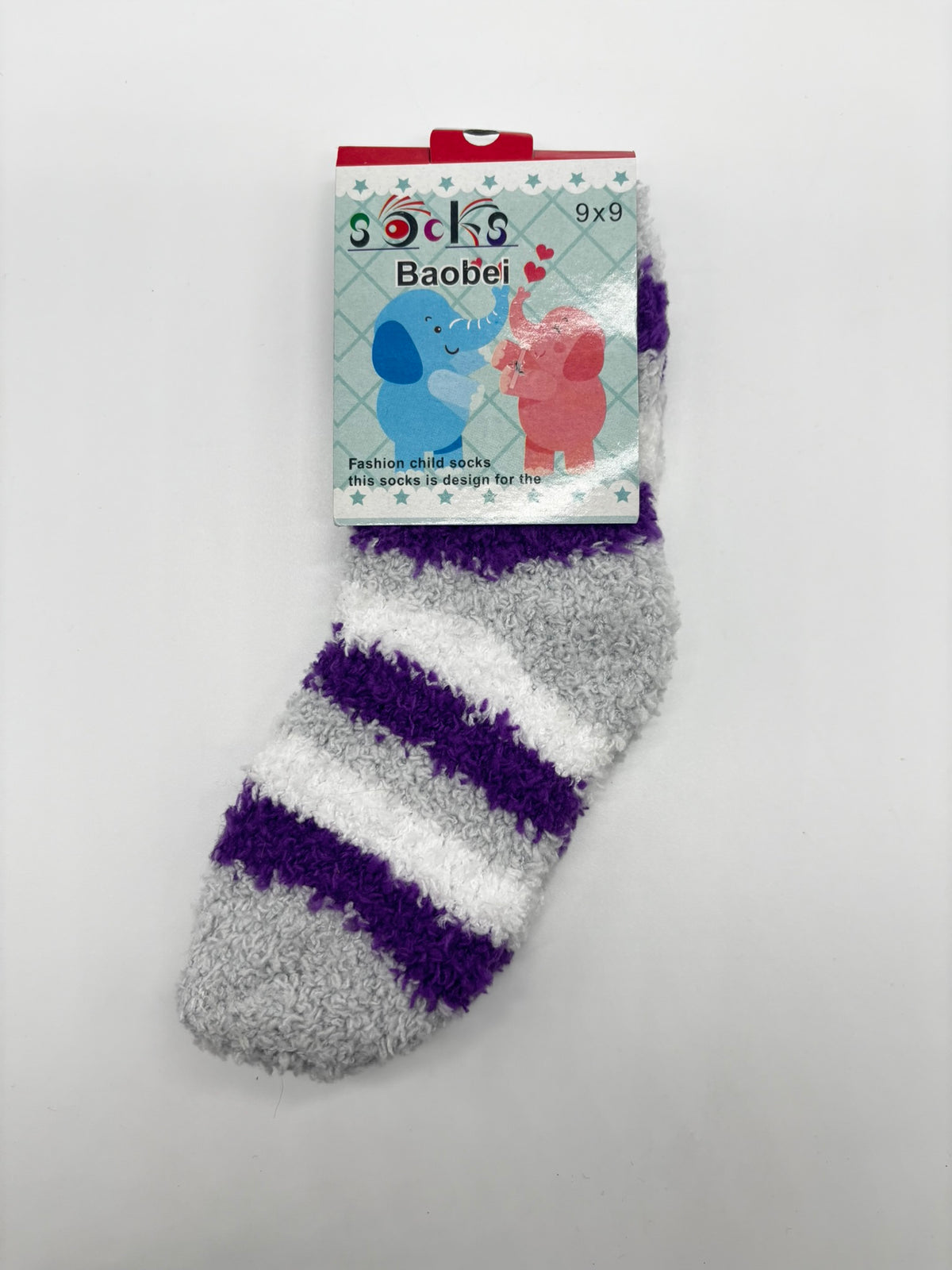 Medias Peluche Rayas